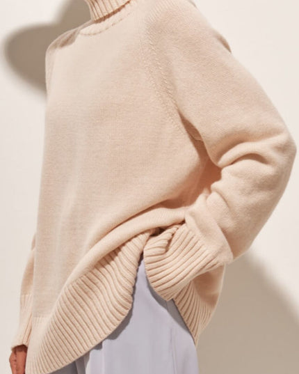 Turtle Neck Raglan Sleeve Sweater