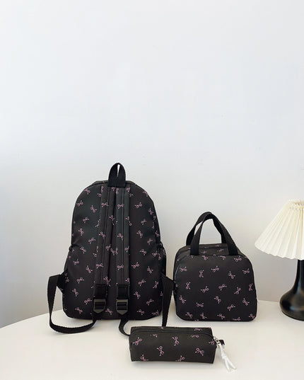 Bow Print 3-Piece Bag Set 