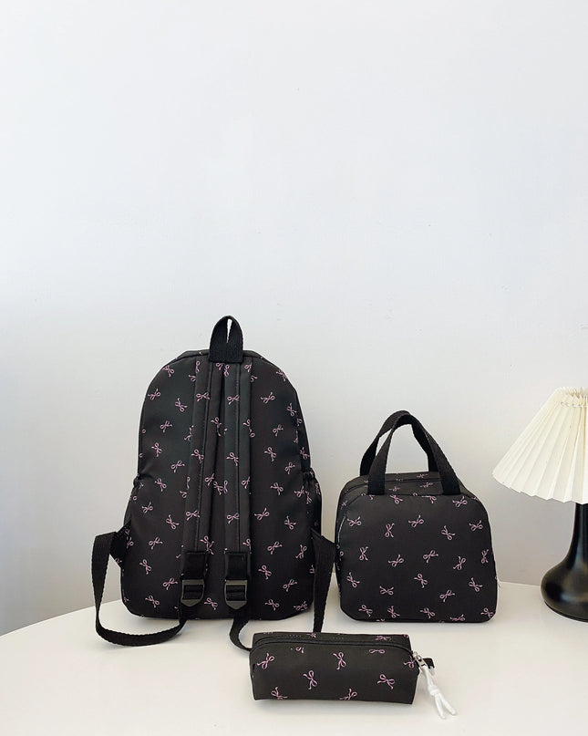 Bow Print 3-Piece Bag Set 