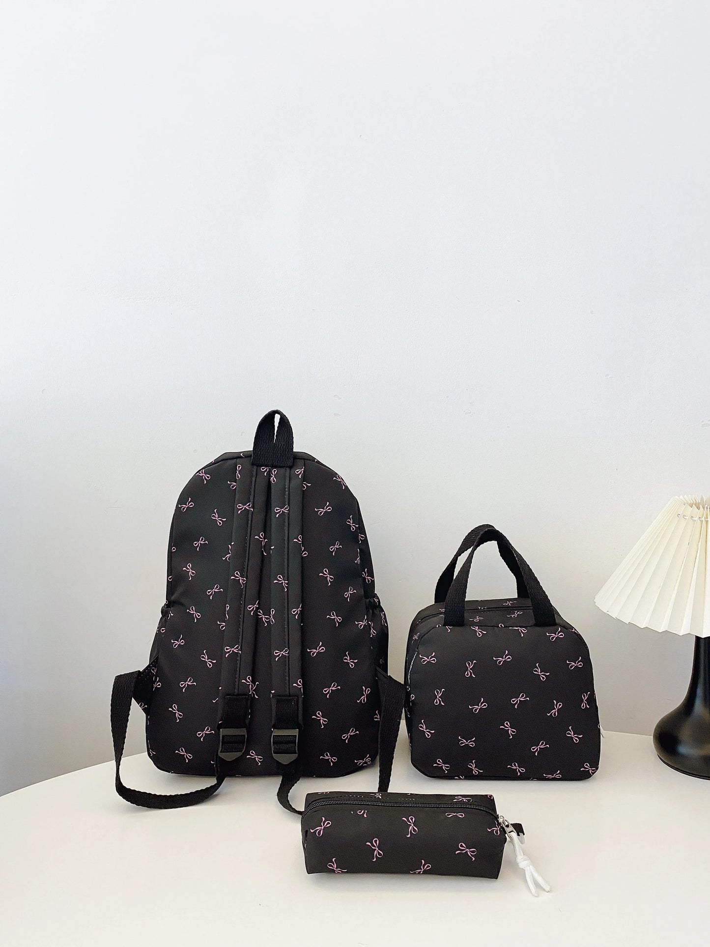 Bow Print 3-Piece Bag Set 