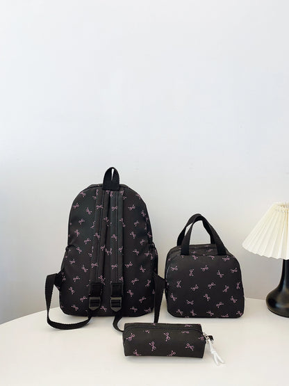 Bow Print 3-Piece Bag Set 