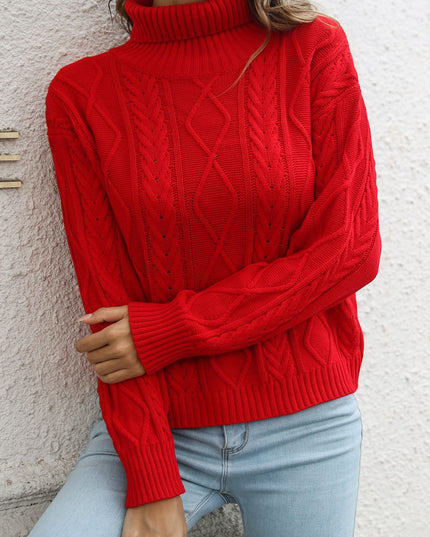 Turtleneck Long Sleeve Sweater