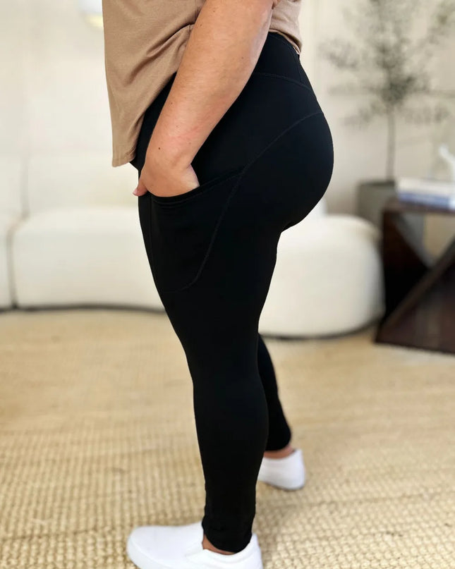 Wide Waistband Sports Leggings 