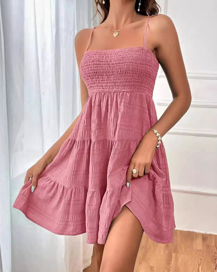 Smocked Tiered Cami Dress