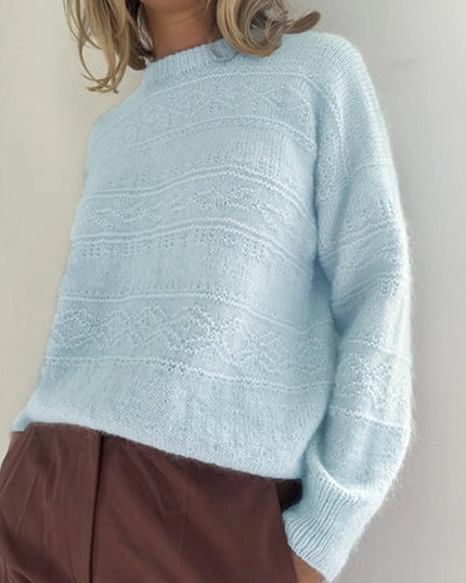 Round Neck Long Sleeve Sweater