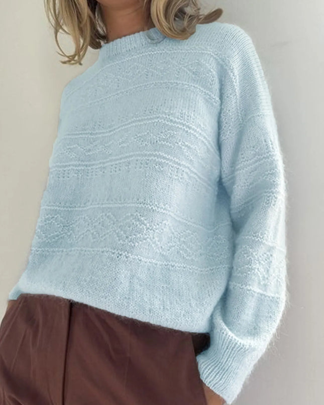 Round Neck Long Sleeve Sweater