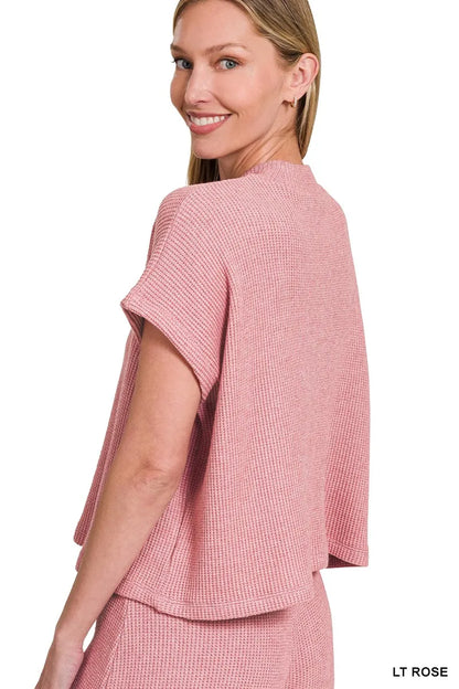 Zenana Sweater Boxy Top & Long Pants Set