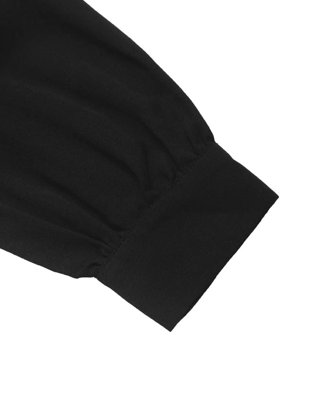 Lace Detail Button-Front Midi Shirt Dress