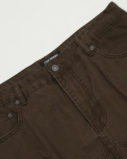 Men's Cargo Jeans with Multi-Pocket