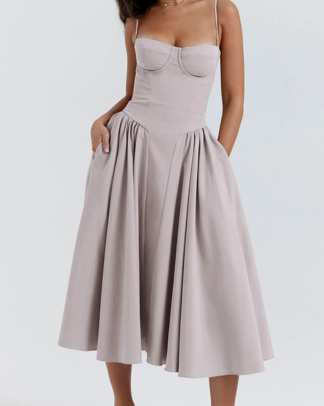 Ruched Sweetheart Neck Cami Dress