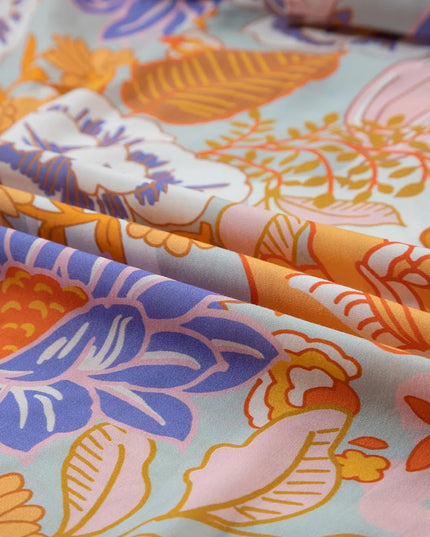 Tied Printed Grecian Sleeveless Maxi Dress