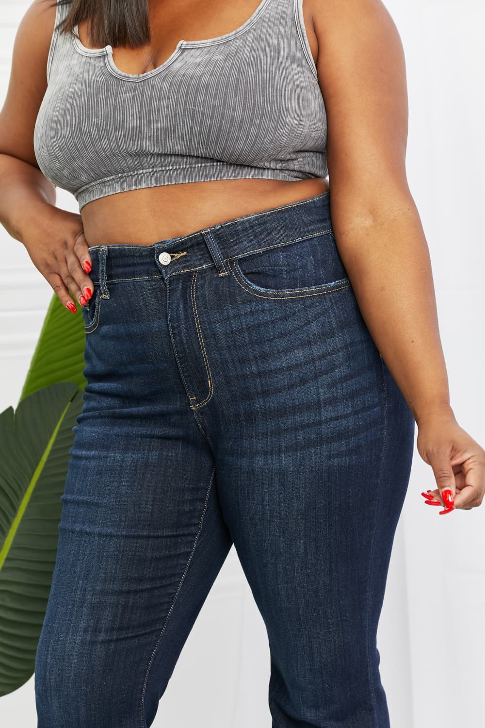 Judy Blue Full Size High Rise Flare Jeans