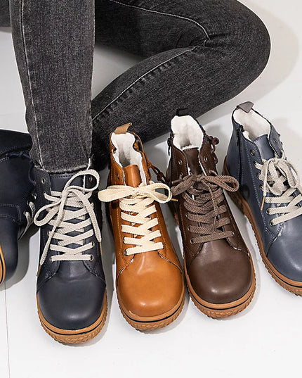 Round Toe Platform Boots