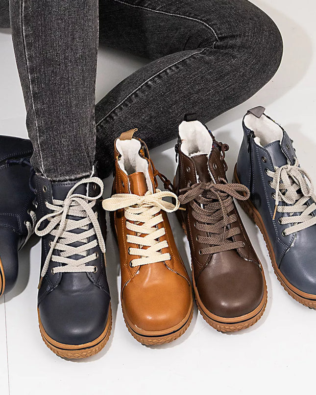 Round Toe Platform Boots