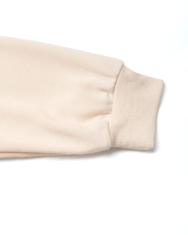 Sequined Bow Round Neck Sweatshirt