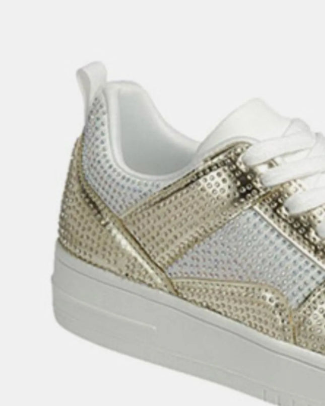 Forever Link Rhinestone Platform Flat Sneakers