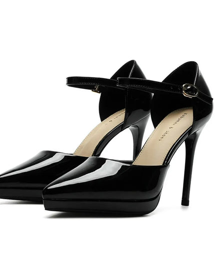 Point Toe Stiletto Pumps Black