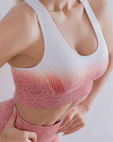 Gradient Sports Bra and Leggings Set 