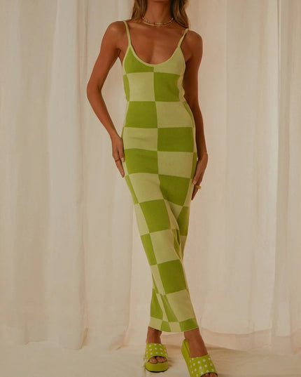 Spaghetti Strap Maxi Sweater Dress Sage