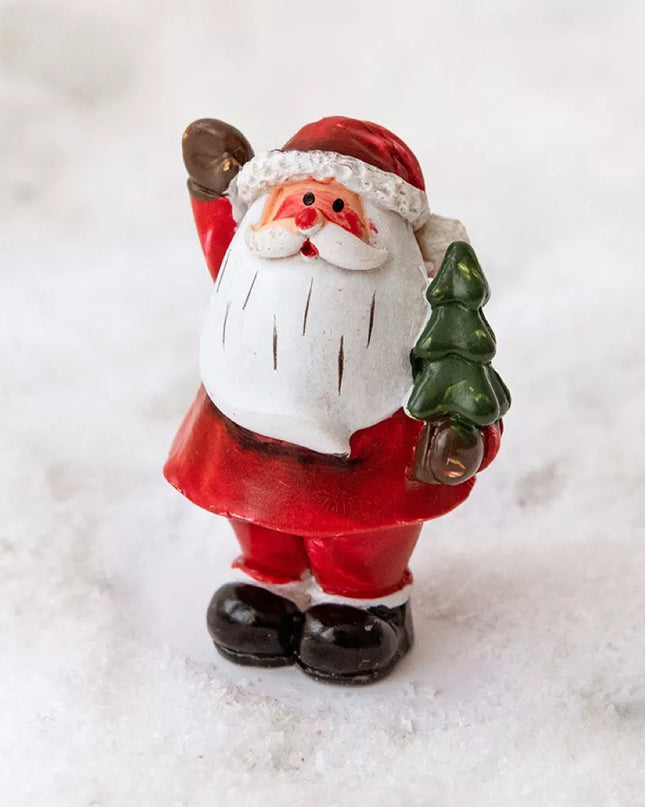 Christmas Santa Claus Miniature Figurine Ornament Style B One Size