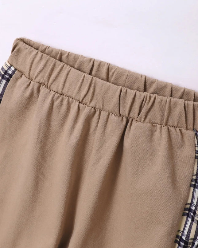 Children's Plaid Hoodie and pants Set