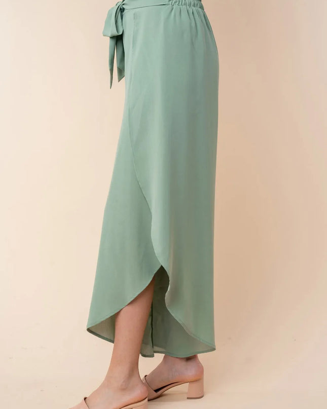 White Birch High Waisted Woven Pants