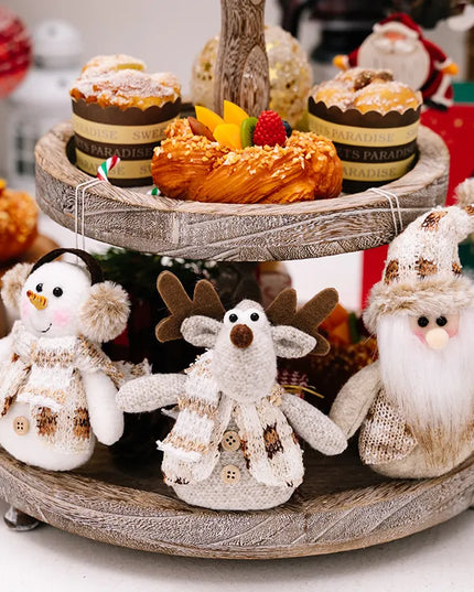 Santa Snowman Reindeer Hanging Ornament