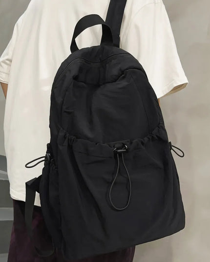 Drawstring Nylon Backpack Bag
