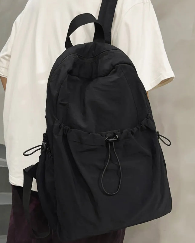 Drawstring Nylon Backpack Bag