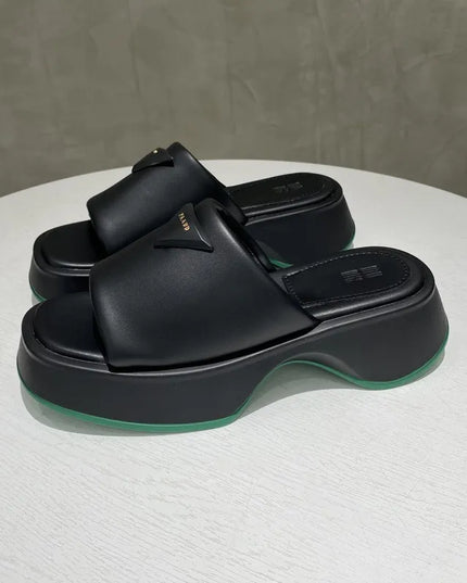 PU Leather Platform Sandals 