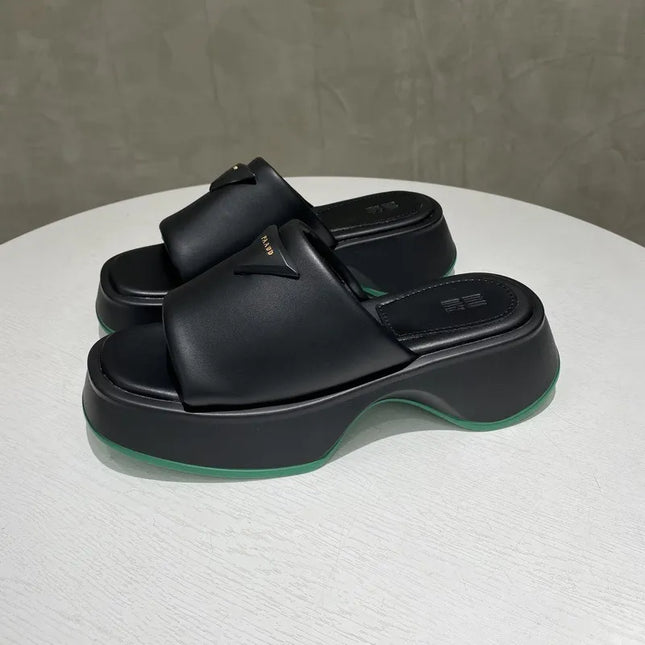 PU Leather Platform Sandals 