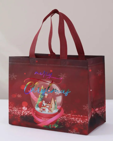 Christmas Cute Christmas Tree Santa Claus Letter Nonwoven Party Festival Gift Bags Christmas 3; Height 25 Width 32 Side 17