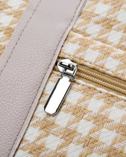 Houndstooth Canvas Travel Bag