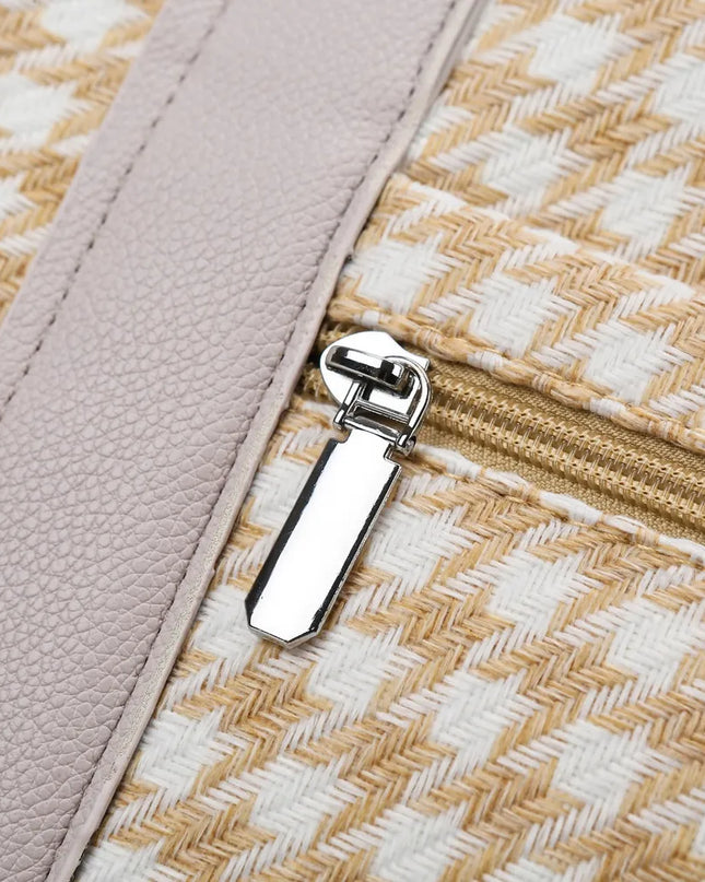 Houndstooth Canvas Travel Bag