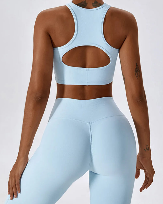 Basic Bae Cutout Racerback Active Tank