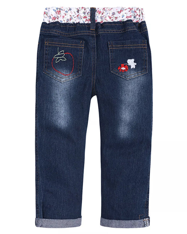 Children's Round Neck Top and Jeans Set