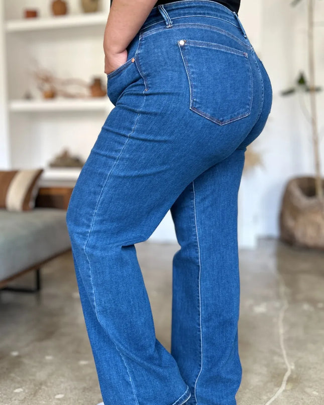 Judy Blue Full Size High Rise Straight Jeans