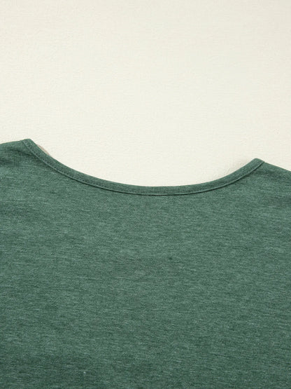 Asymmetric Seam Detail Long Sleeve Top