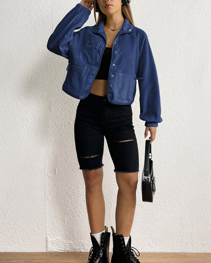 Snap Down Collared Jacket