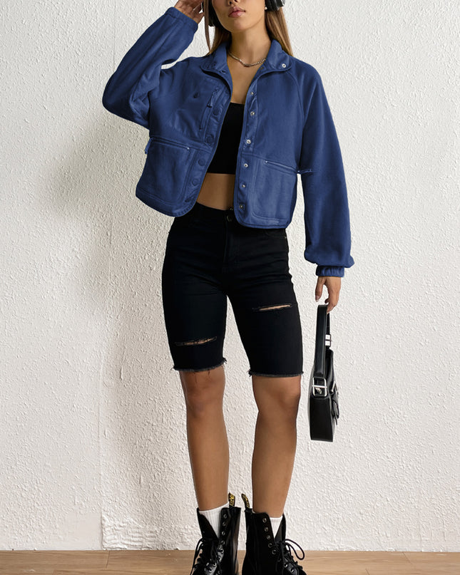 Snap Down Collared Jacket