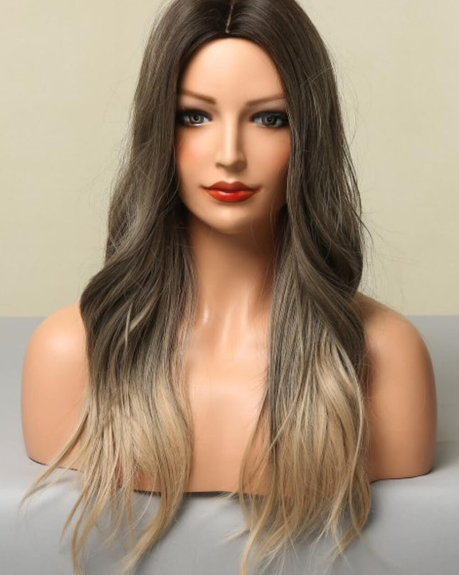 13*1" Full-Machine Wigs Synthetic Long Straight 24" 