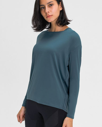 Millennia Loose Fit Active Top Deep Teal