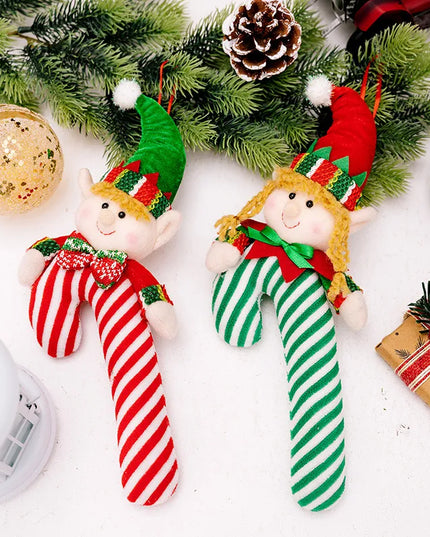 Christmas Candy Cane Hanging Ornament