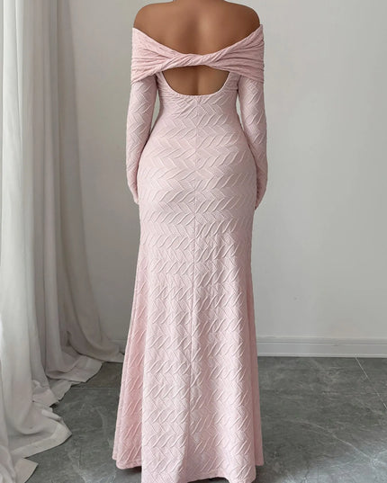 Off Shoulder Mermaid Maxi Dress