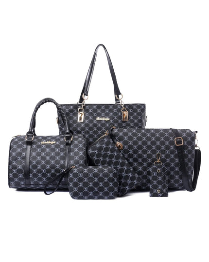 Diamond Pattern 6-Piece Bag Set 