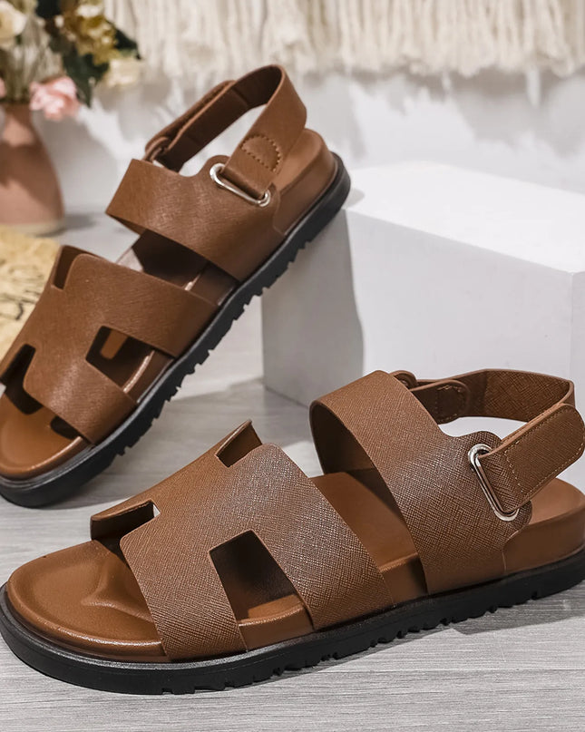H-Style Gladiator Sandals with Ankle Strap 