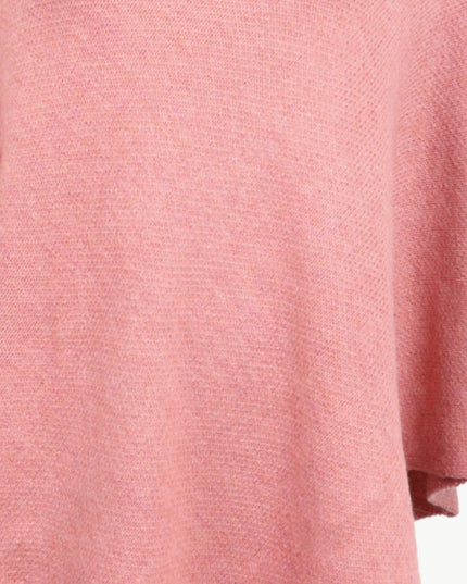 Turtleneck Buttoned Poncho