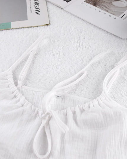 Tie Front Cami and Shorts Lounge Set