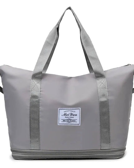 Oxford Cloth Travel Bag Gray One Size