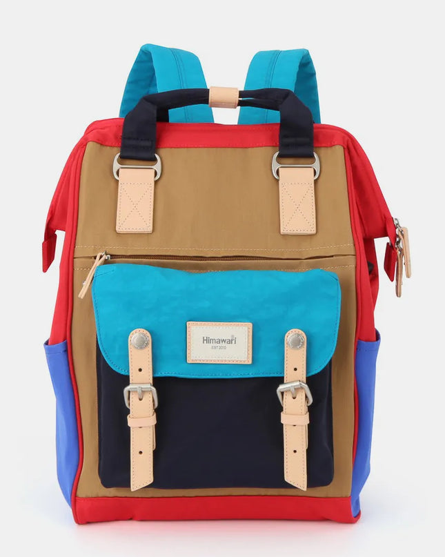 Himawari Waterproof Nylon Backpack Bag with Handles Blue One Size